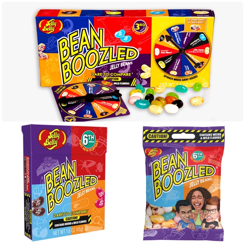 ลูกอมล้อหมุน Bean boozled ปี 6th ของ Jelly belly ลูกอมรสประหลาด มี 4