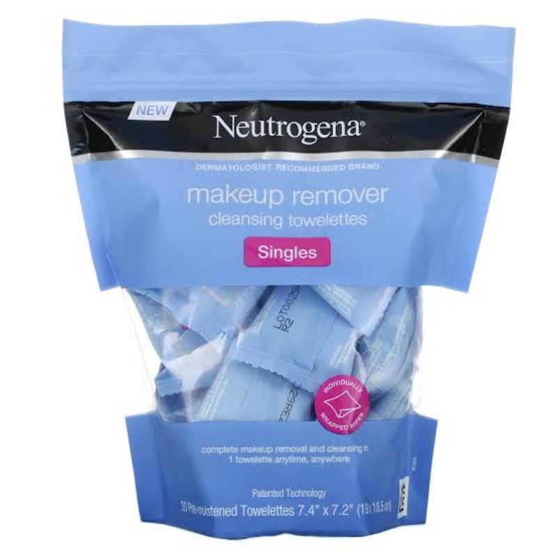 The 1 Neutrogena Makeup Remover Cleansing Towelettes Singles/ 20