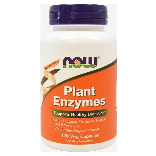 Now Foods, Plant Enzymes [ 120 Veg Capsules ] with MultiEnzyme ,Bromelain ,Papain ,Lactase