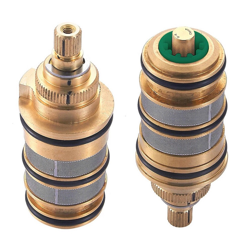 ชิ้นส่วนฝักบัว，Brass Replacement Thermostatic Cartridge Shower Mixer