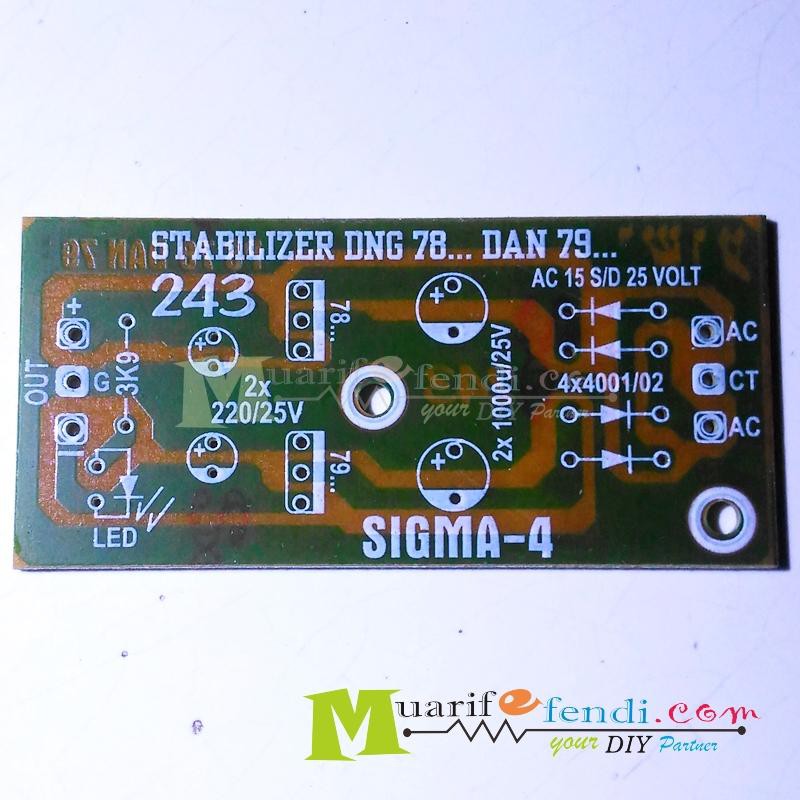 Pcb Voltage Stabilizer Power Supply CT โดยใช้ IC reg 78 และ 79 Shopee
