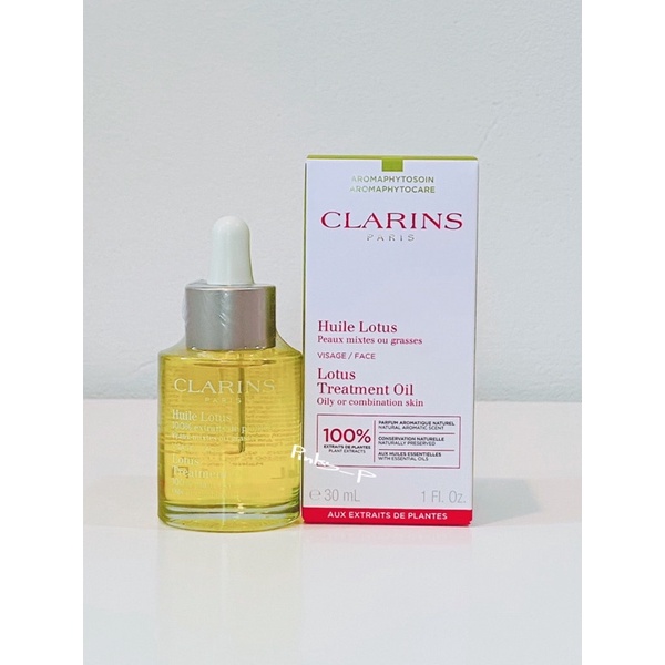 น้ำมัน นวดหน้า ผิวกระจ่างใส Clarins Huile Lotus / Face Treatment Oil