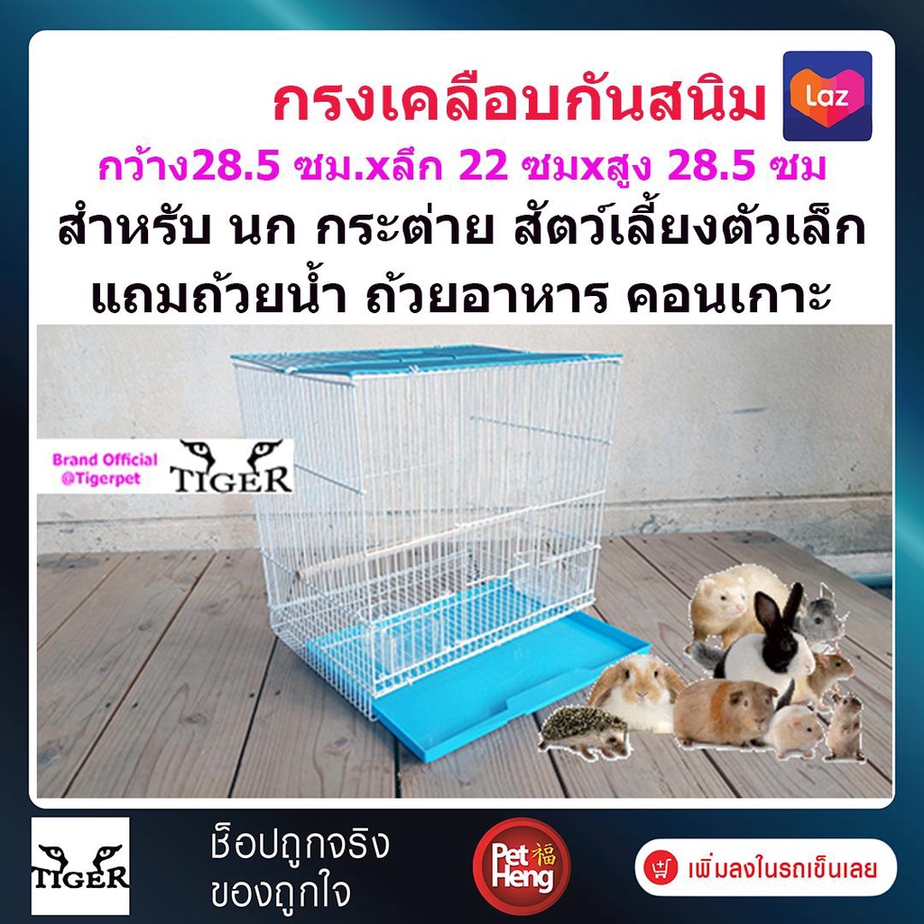 Petheng Petcage กรงกระต่าย กรงนก กรงเม่น กรงหนู เคลือบกันสนิม พร้อมอุปก