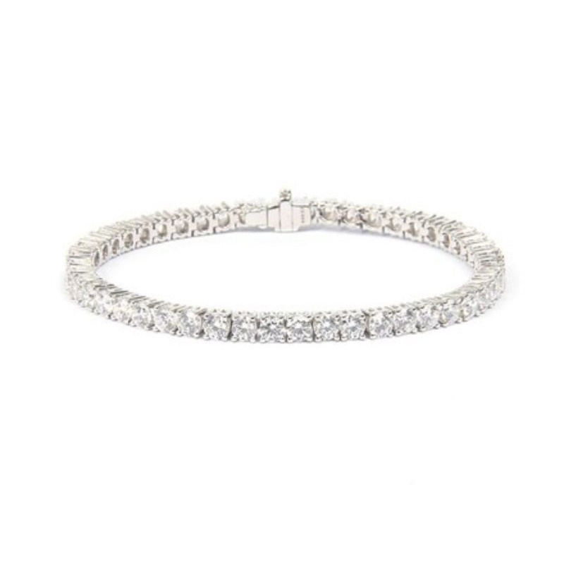 Esco Jewelry สร้อยข้อมือเงิน 925 สร้อยข้อมือเพชรสังเคราะห์ ( CZ