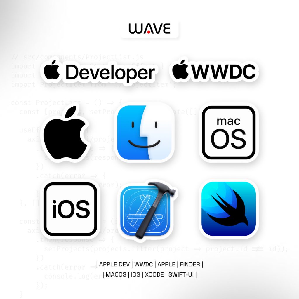 สติกเกอร์ไวนิล IT Apple กันน้ําได้ รหัส Xcode Swift Ui Ios