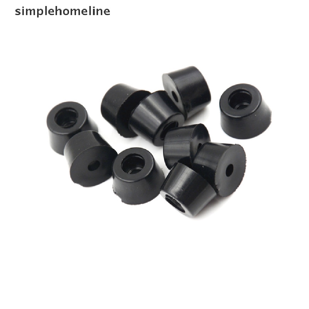 [simplehomeline] 10Pcs 17 x 10mm Round Black Rubber Instrument