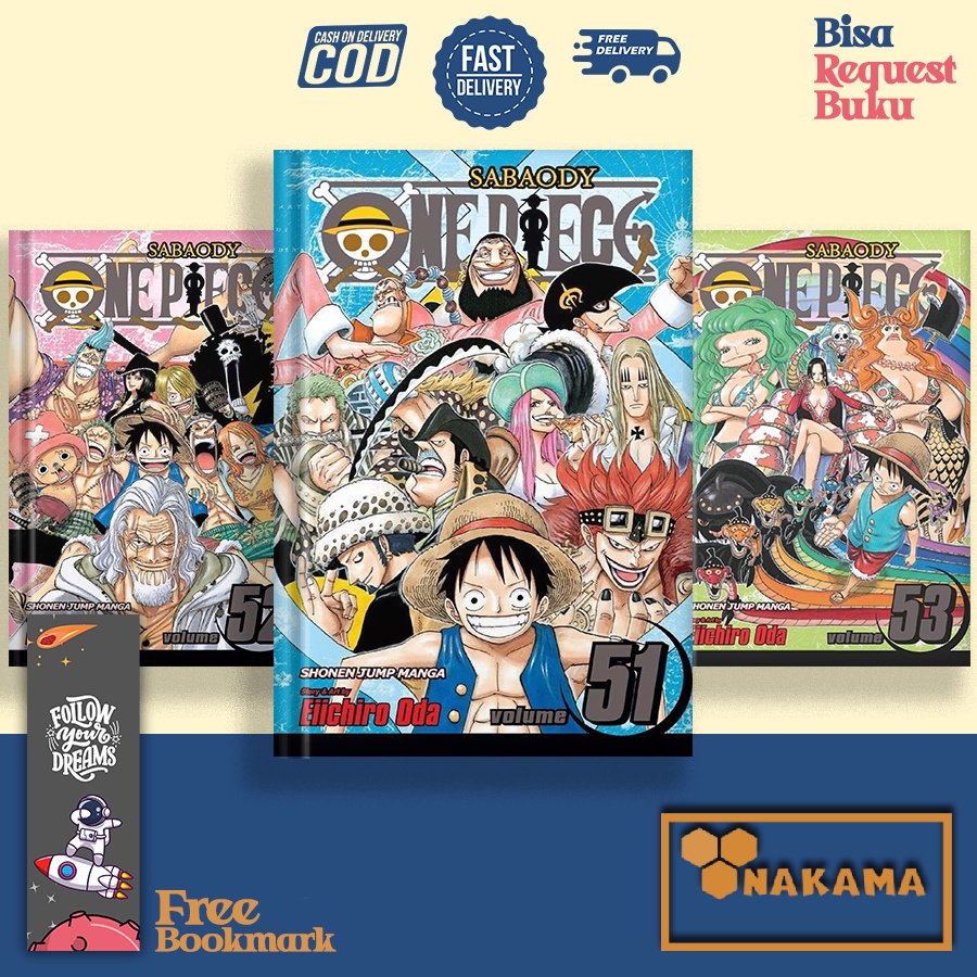 One Piece, Vol, 51100 โดย Eiichiro Oda (เวอร์ชันภาษาอังกฤษ) Komik