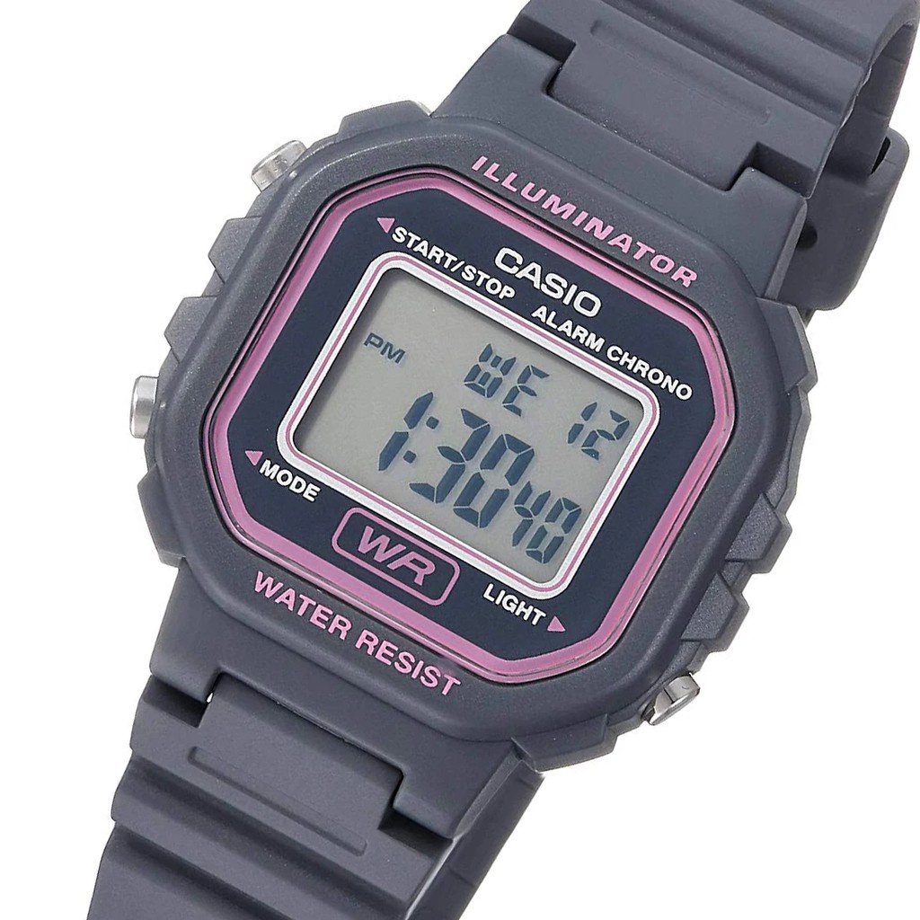 [Time Cruze] Casio LA20WH Digital Grey Resin Kids Watch LA20WH8ADF