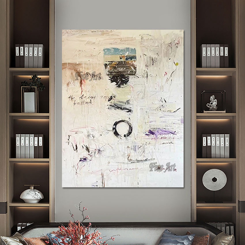 Modern Office Wall Decoration Oil Painting Frameless Art Canvas Latest