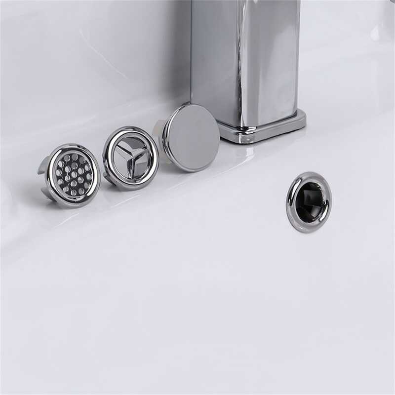2Pcs 【Hot】 Sink Hole Cover Basin Trim Cap Plastic Electroplated