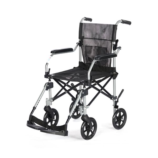 Mobility Healthcare รถเข็นอลูมิเนียม HY9800LF สีเทา ขนาดล้อ8” พร้อม