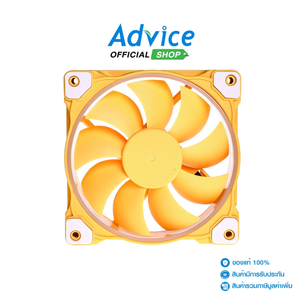 IDCooling FAN CASE 12cm ZF12025Lemon Yellow Shopee Thailand