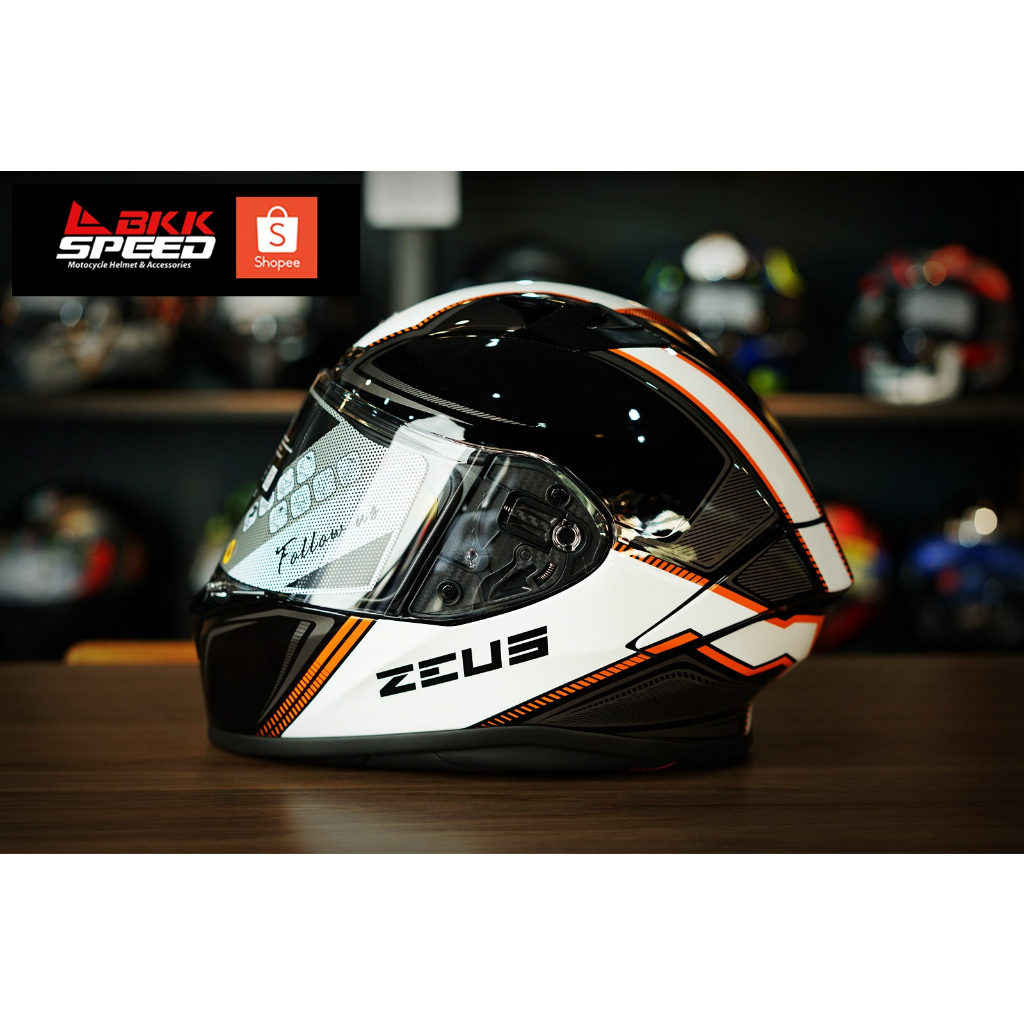 ZEUS 826 BK13 สีใหม่ 3 สี Black Orange / Black Pink / Matt Blue Orange