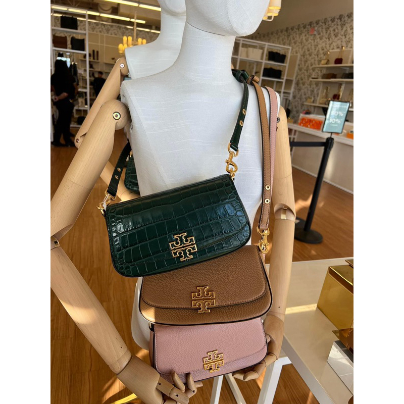 Tory Burch Britten Convertible Crossbody 138772 Shopee Thailand