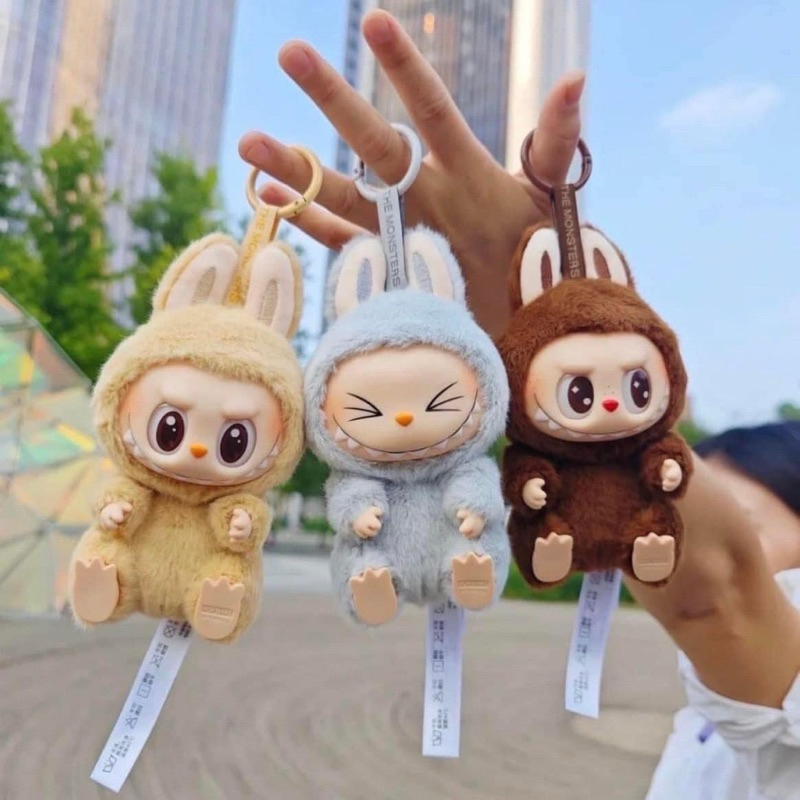 Labubu V2. พร้อมส่งไทย สีเทา HeHe Shopee Thailand