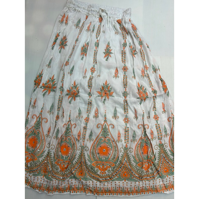[พร้อมส่ง] กระเปรงอินเดียมีกระดิ่ง! Indian Rajasthani Skirts Free Size