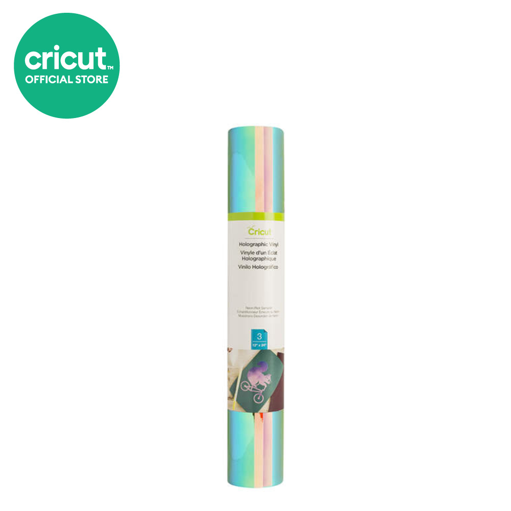 Cricut Holographic Vinyl Removable Sampler Neon Riot ขนาด 12x24 นิ้ว