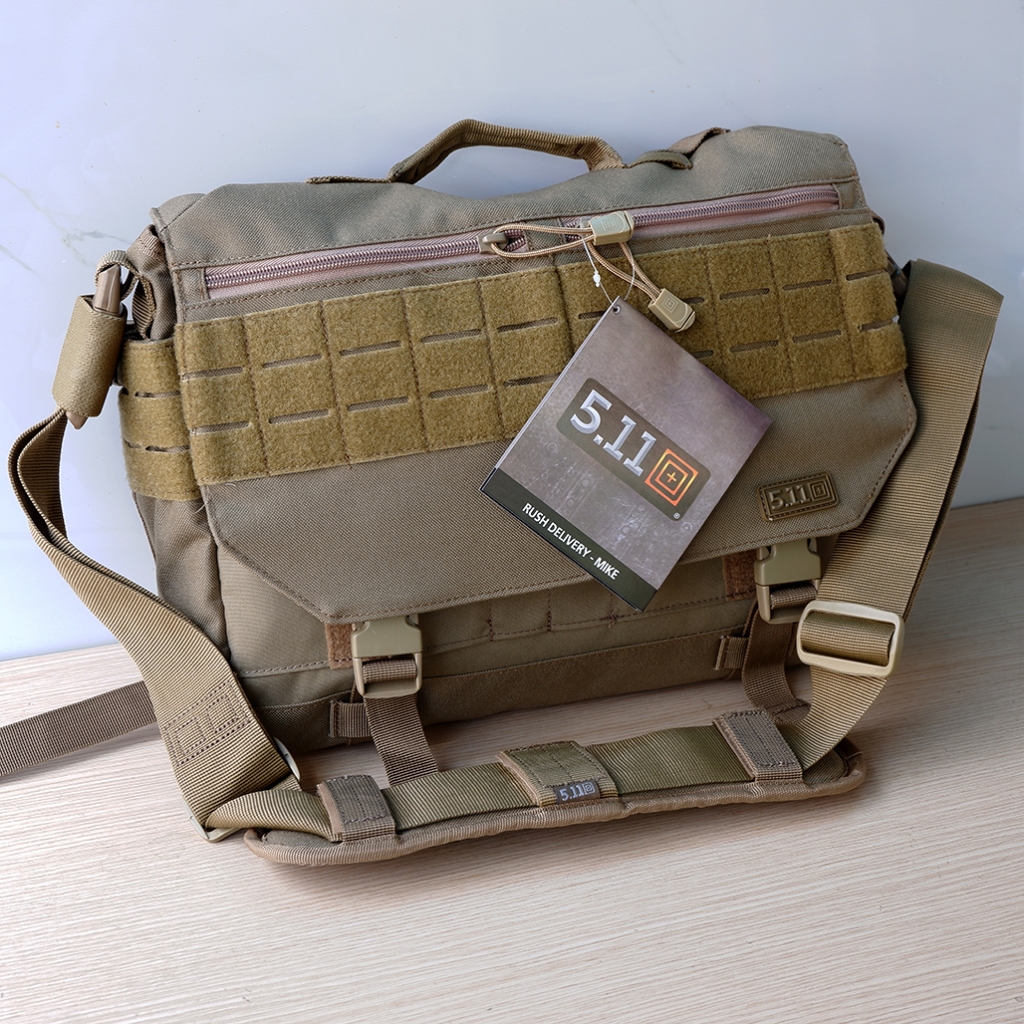 Tactical 511 Rush Delivery Messenger Mike And PUSH กระเป๋าแฟชั่น Cross