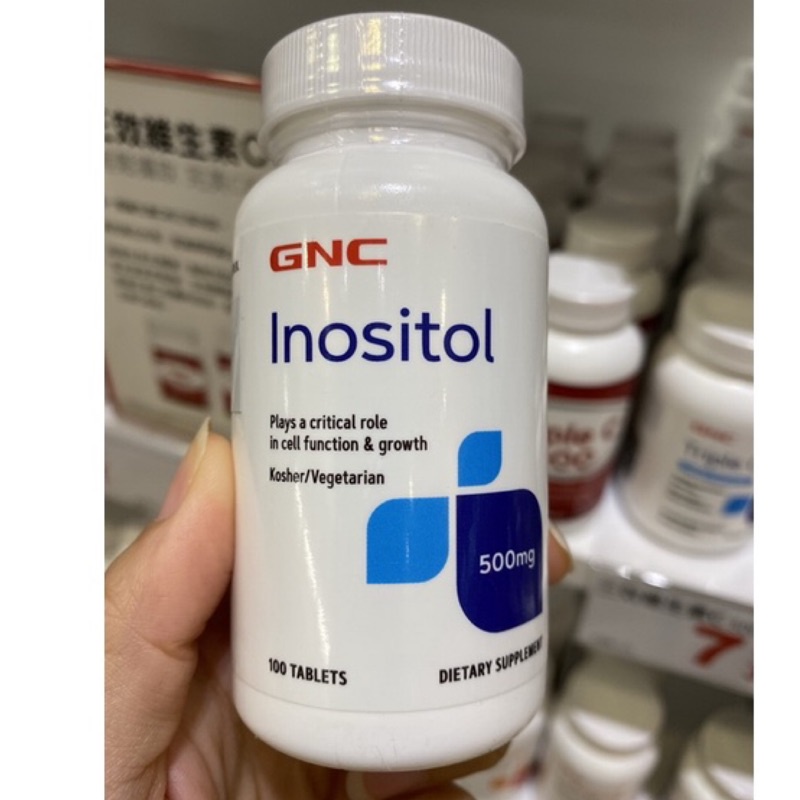 【Star代購】 GNC Inositol 肌醇500 肌醇 500mg 100顆 普瑞登 Choline 膽鹼 蝦皮購物