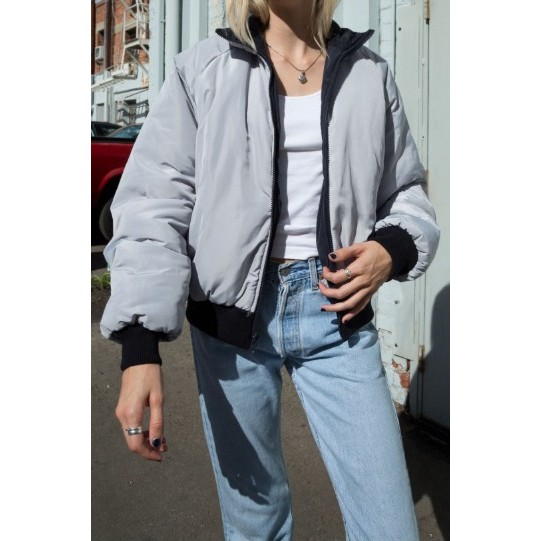 🔥 Brandy Melville 雙面兩穿式外套 FAITH PUFFER JACKET 蝦皮購物