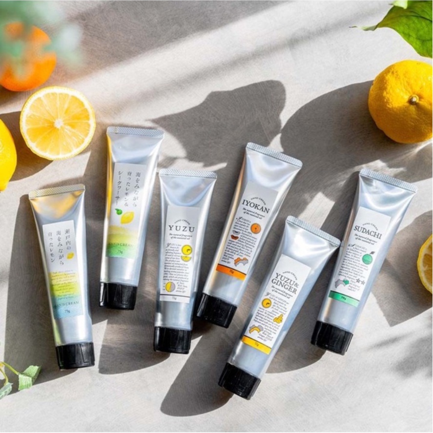 Daily Aroma Japan 日本國產柑橘香精油護手霜(柚子、蜜柑、檸檬、酢橘、生薑)75g 蝦皮購物