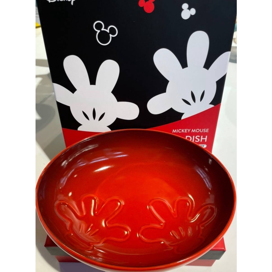 聯名款 LE CREUSET x Disney 迪士尼/米奇/19CM/橢圓盤/櫻桃紅/雪花白/閃亮黑/貝殼粉/海岸藍 蝦皮購物