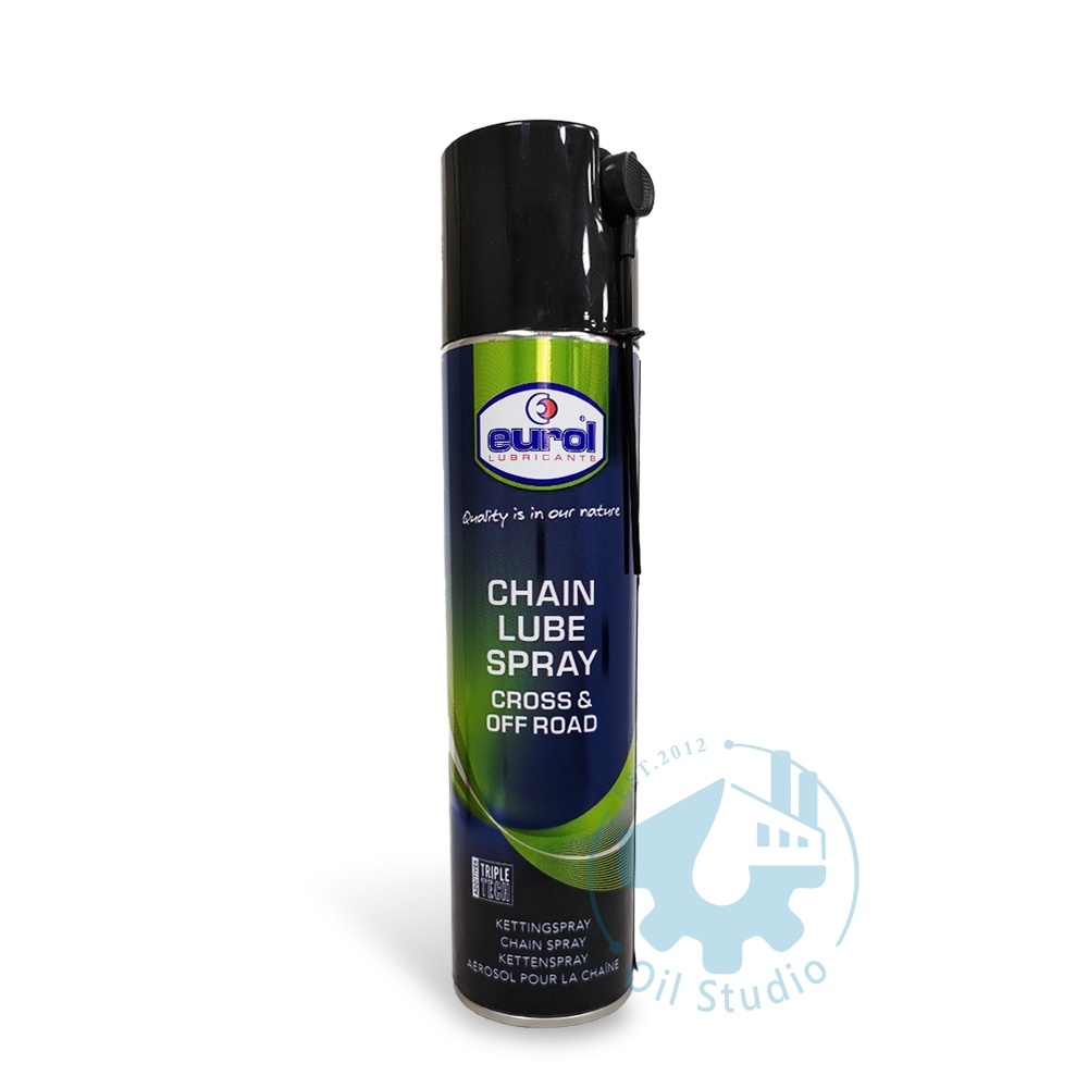 《油工坊》EUROL CHAIN LUBE SPRAY CROSS&OFF ROAD 越野適用 鏈條噴霧 蝦皮購物