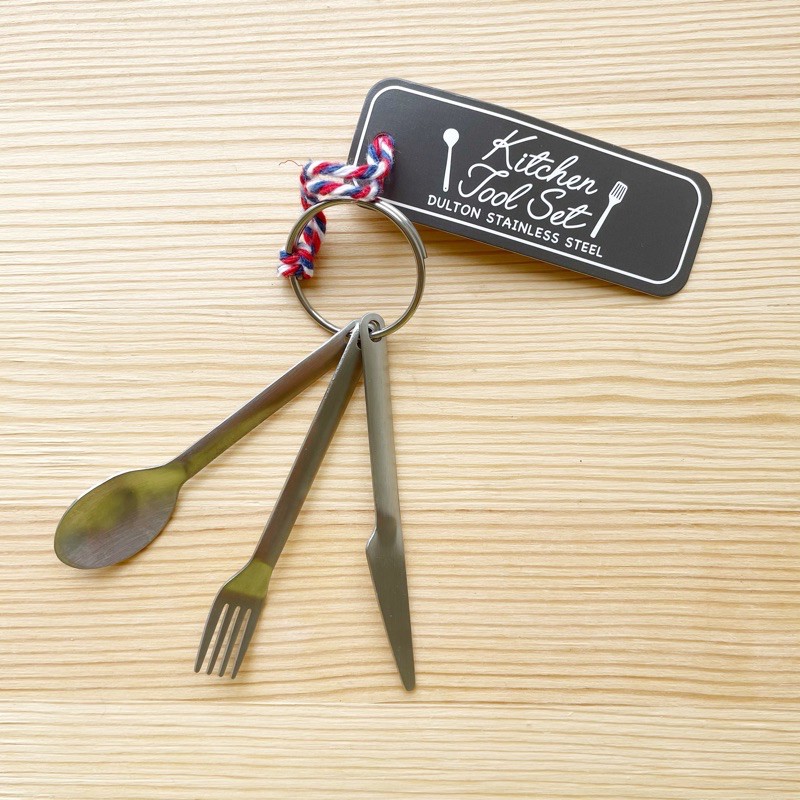 【樂選好物】現貨 Dulton Mini Kitchen Tool Set 不鏽鋼 仿真 迷你廚房工具組 鑰匙圈 蝦皮購物