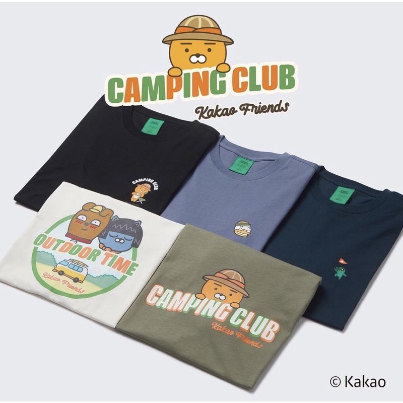 偷偷摸摸🐢 萊恩 短袖 KAKAO FRIENDS 短袖T恤 露營 TOPTEN TUBE CON 🇰🇷 蝦皮購物