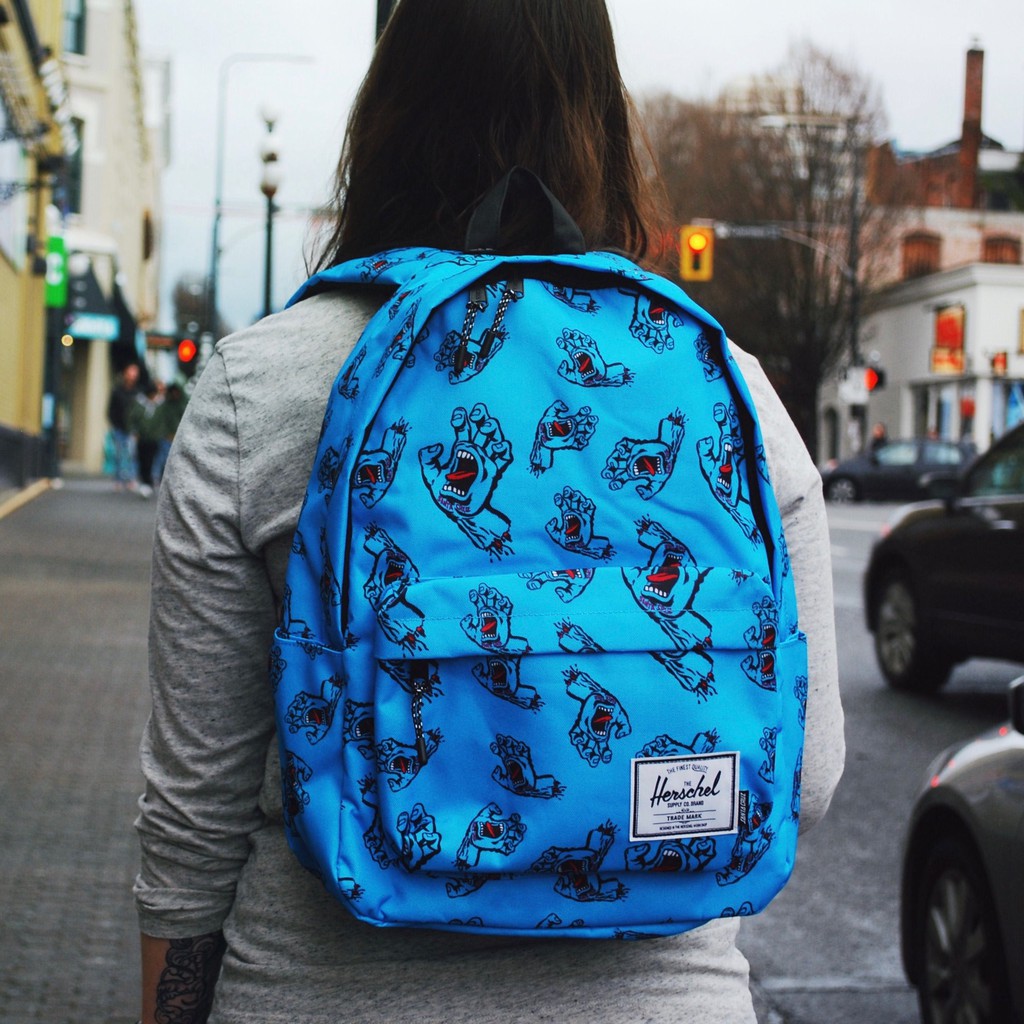 Herschel x Santa Cruz 聯名款 Classic XL 超大號雙肩包 側邊有水壺/雨傘層 蝦皮購物