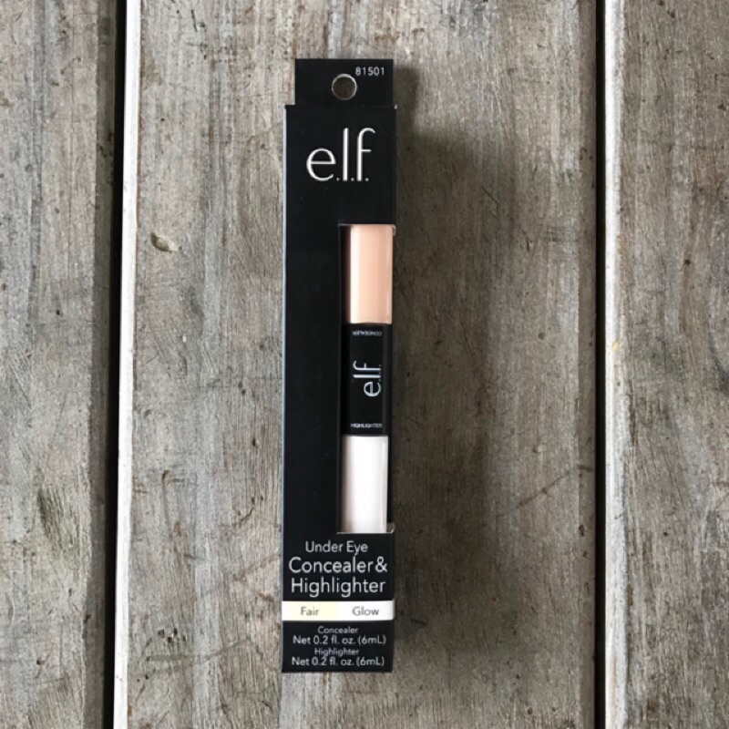 E.L.F. elf Under Eye Concealer & Highlighter 雙頭眼部遮瑕打亮液筆 眼部打底 蝦皮購物