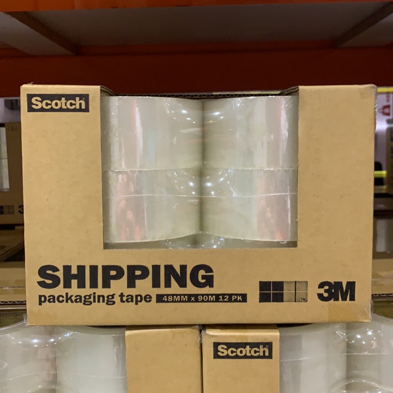 3M 透明封箱膠帶 Packaging Tape 4.8cm x 90m 好市多 Costco 代購 蝦皮購物