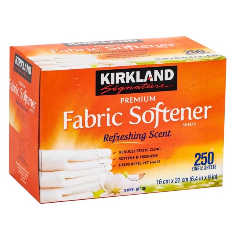 Kirkland Signature Premium Fabric Softener Sheet 250 Sheets 蝦皮購物
