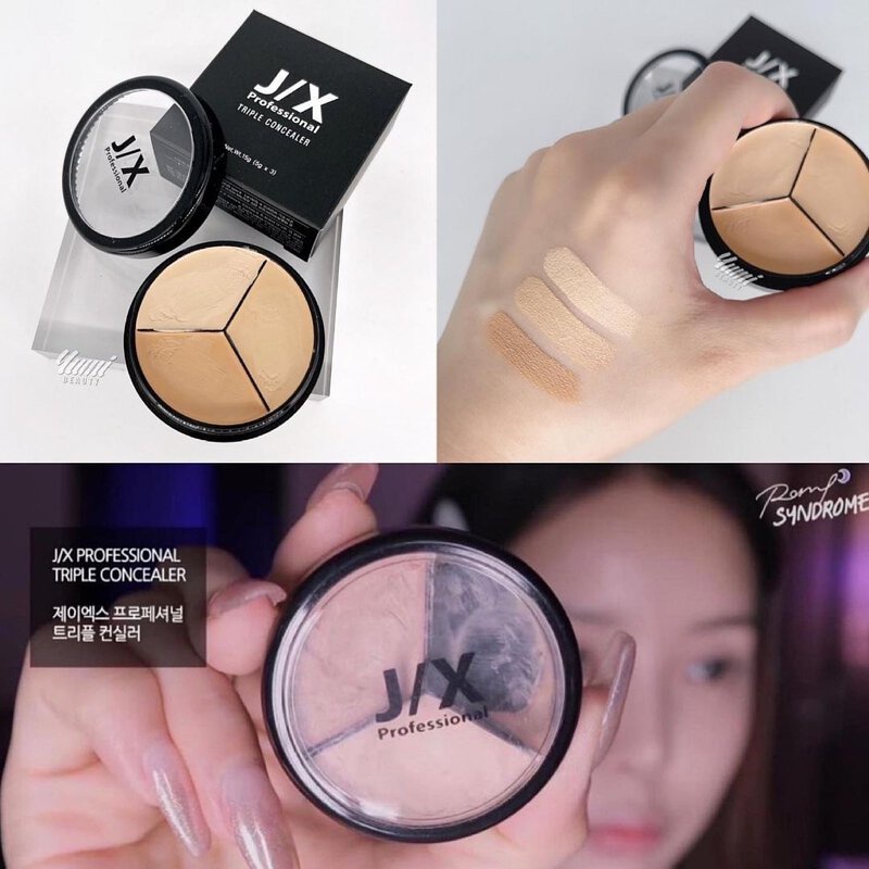 現貨 韓國正品 JIX professional 三色遮瑕盤 遮瑕膏 pony推薦 JX J/X 遮瑕 蝦皮購物