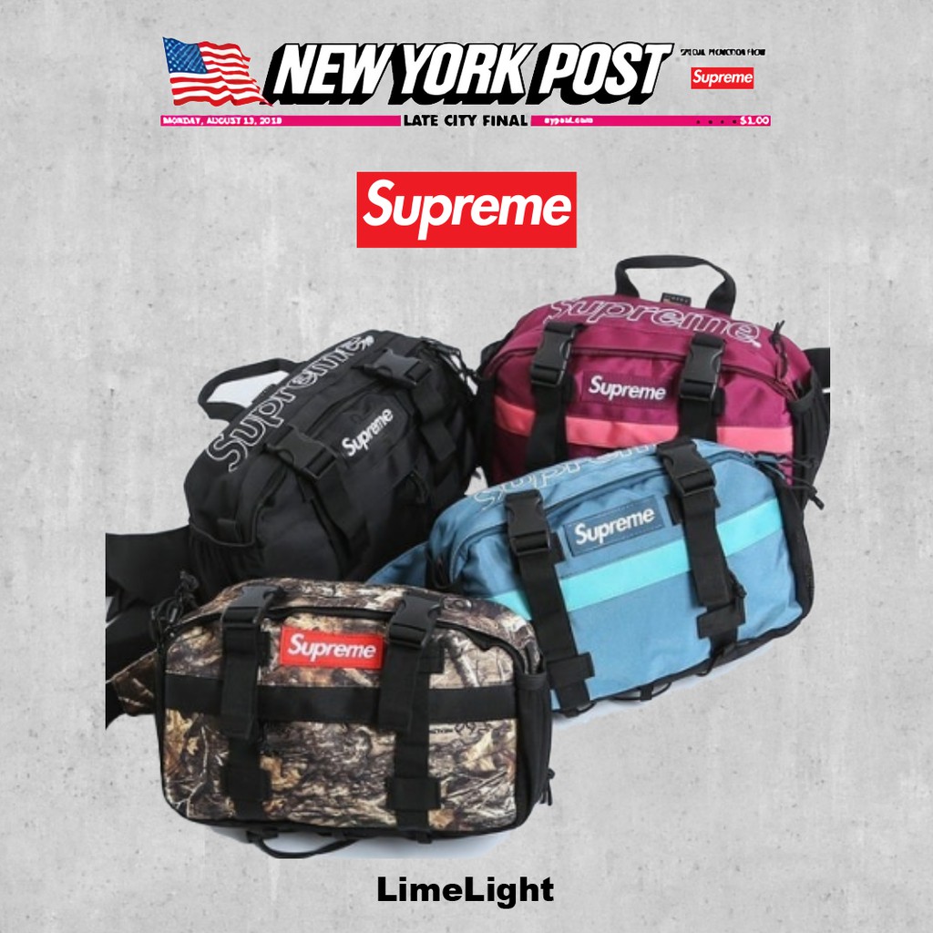 ☆LimeLight☆ 2019 F/W Supreme 47th Waist Bag 腰包 叢林/黑/綠/粉紅 蝦皮購物
