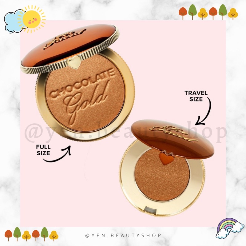Too Faced Chocolate Gold Soleil Bronzer mini Catch Powder 蝦皮購物