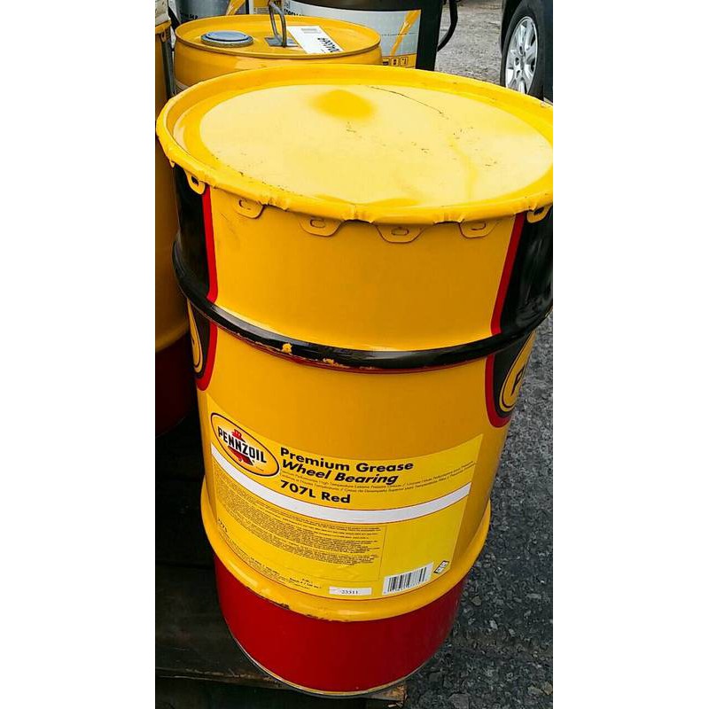 【PENNZOIL 賓州】重車滑脂、Wheel Bearing 707L RED、54.4KG/桶裝【車輪、軸承潤滑】 蝦皮購物