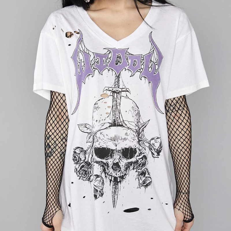 Dollskill購入 widow 龐克 歌德 設計割破上衣 全新正品 蝦皮購物