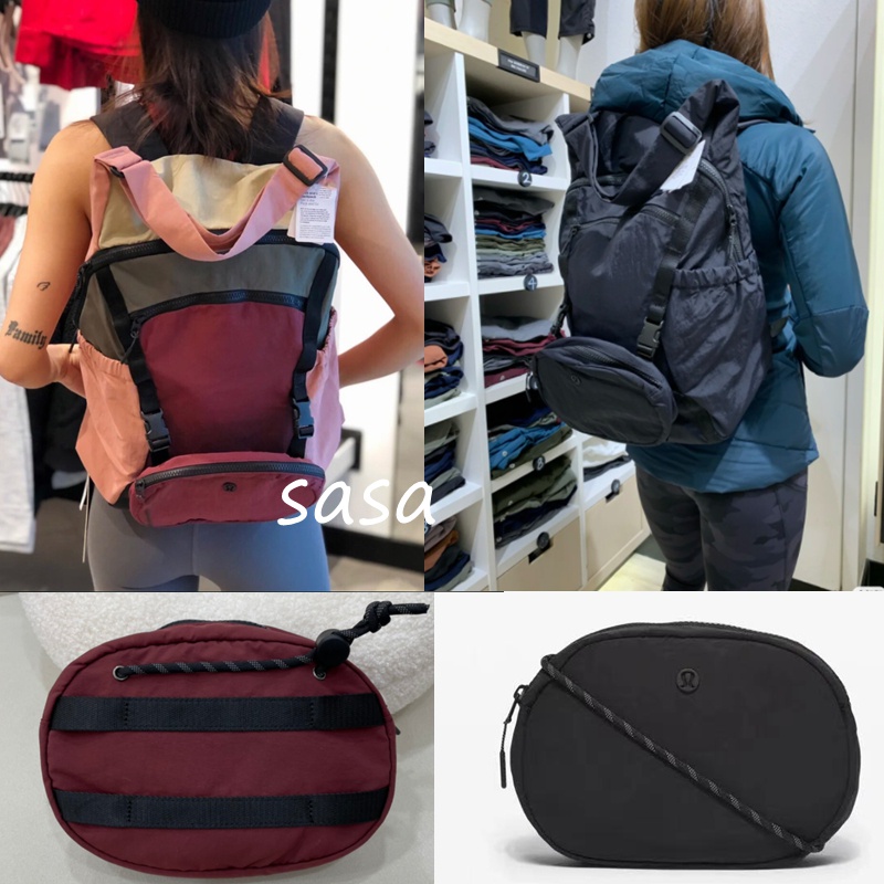 lululemon Pack and Go Backpack 瑜伽運動包 二合一子母包 可拆卸 多功能 大容量背包 蝦皮購物