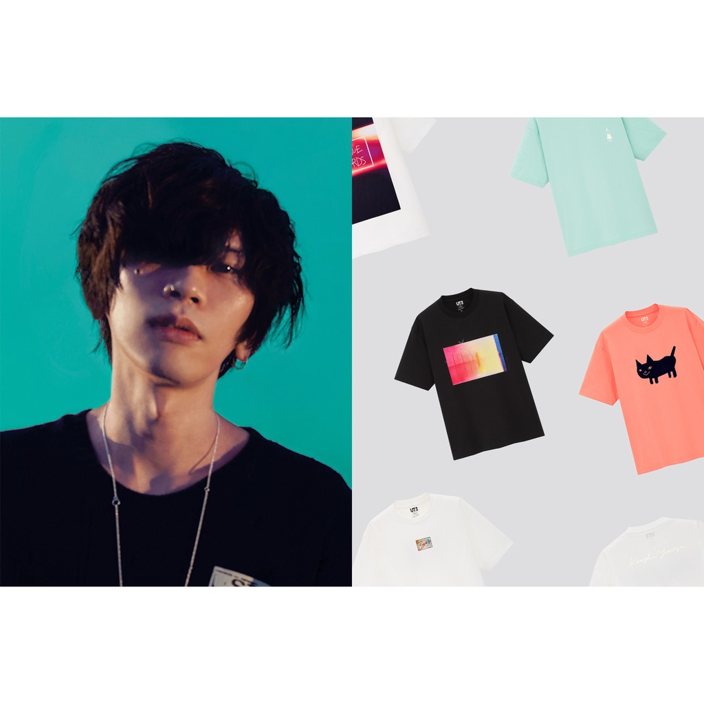 M 現貨 UNIQLO 米津玄師 T恤 Kenshi Yonezu UT 全新 Pale Blue 蝦皮購物