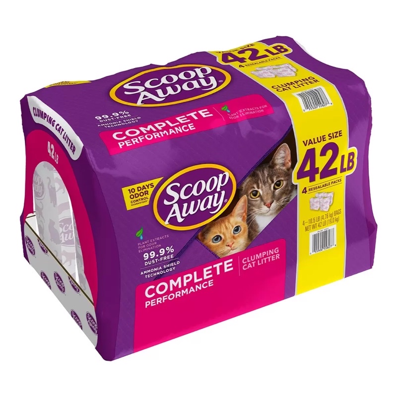 Scoop Away 超凝結貓砂 4.76公斤 X 4入 （19公斤）好市多代購 Costco 蝦皮購物