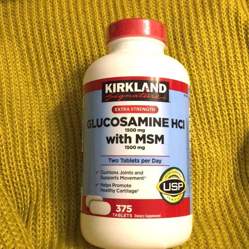 全新美國帶回/Costco/KIRKLAND/Glucosamine HCI+MSM/375粒 蝦皮購物