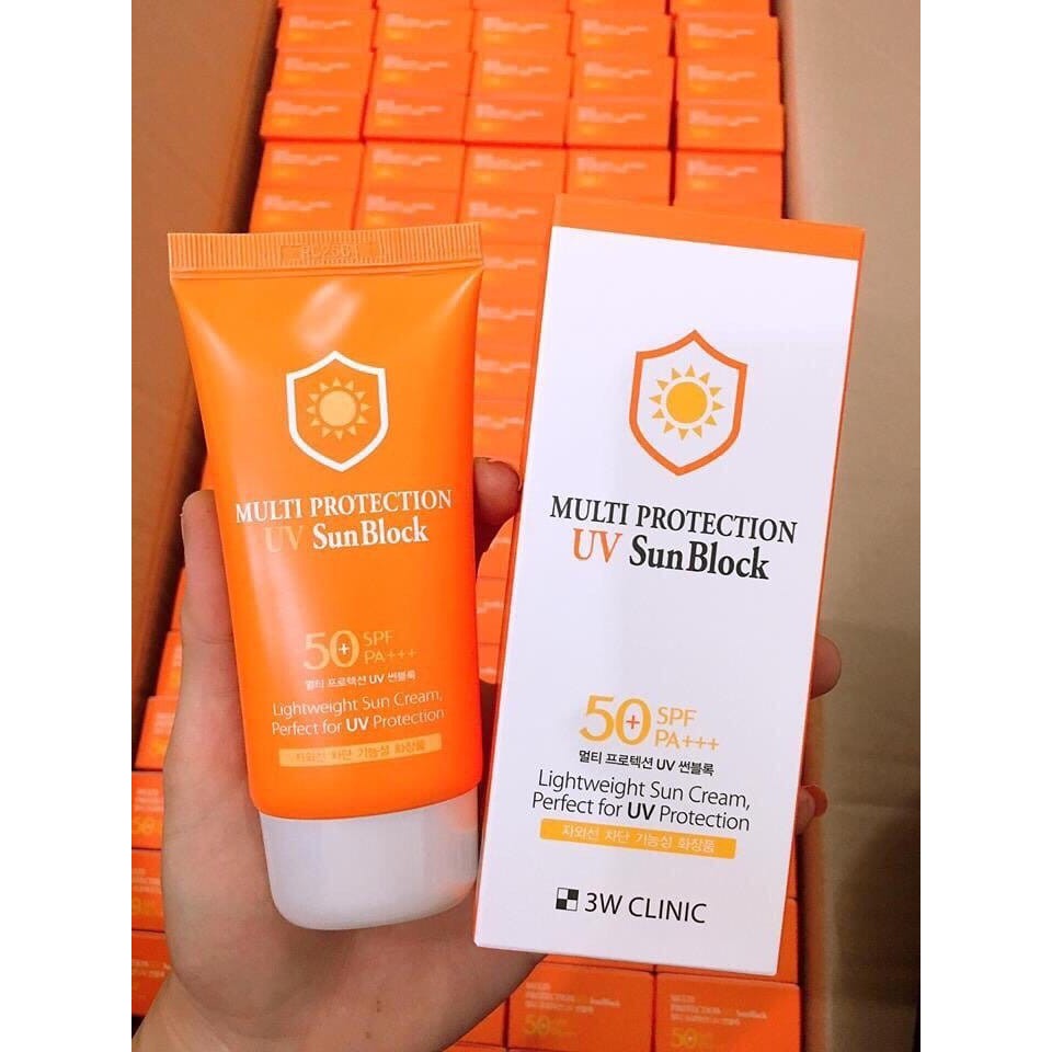 Kem chống nắng 3W Clinic Intensive UV Sunblock Cream SPF 50+ PA
