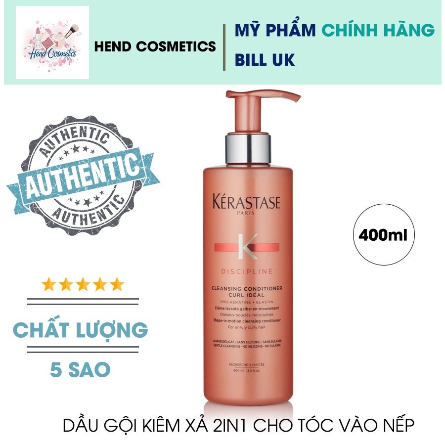 Dầu gội kiêm xả 2in1 cho tóc vào nếp Kerastase Discipline Cleansing