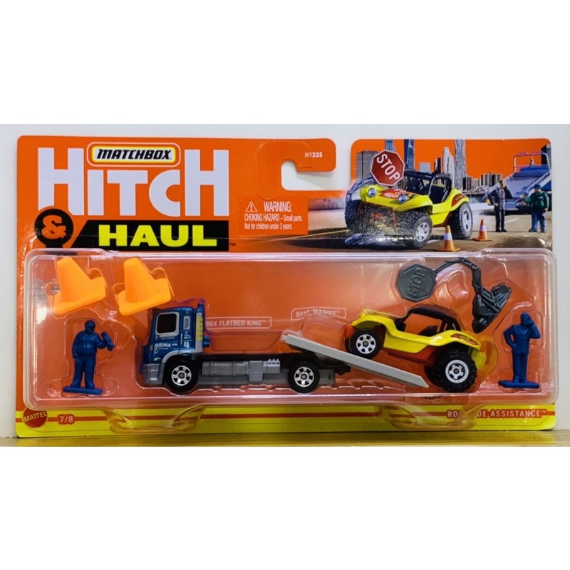 Hobby Store xe mô hình Matchbox Hitch N’ Haul Roadside Assistance Flatbed King Baja Bandit