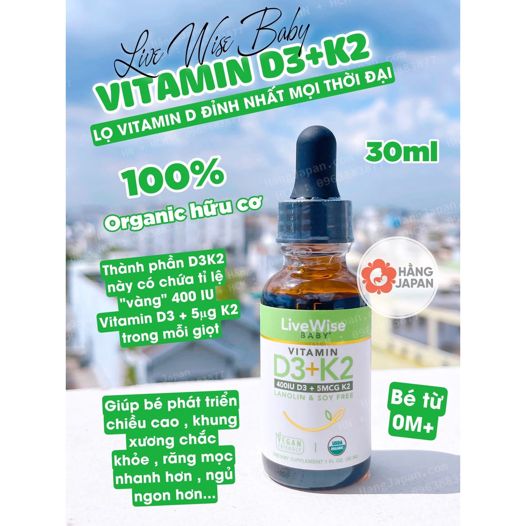Vitamin D3 K2 MK7 Sunday Natural Đức 15µg 20ml Shopee Việt Nam