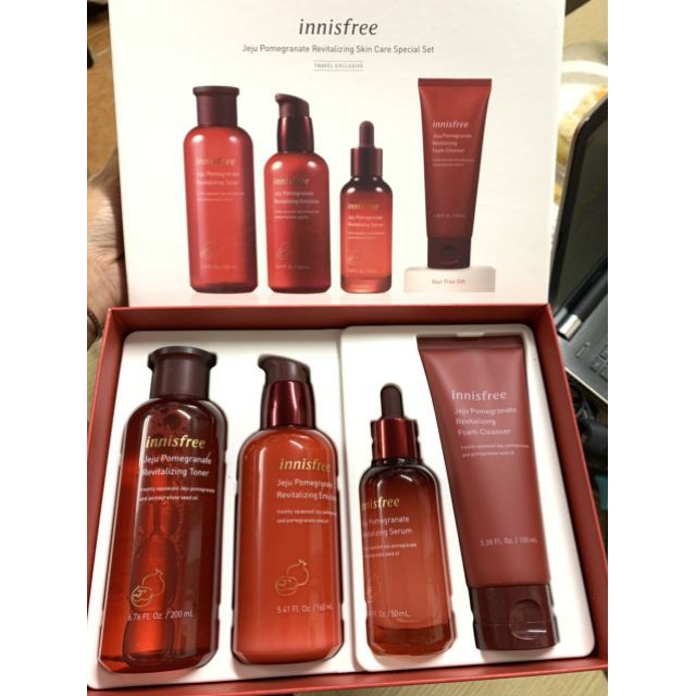 Set Lựu Đỏ Innisfree Jeju Pomegranate Revitalizing (4 món) Shopee