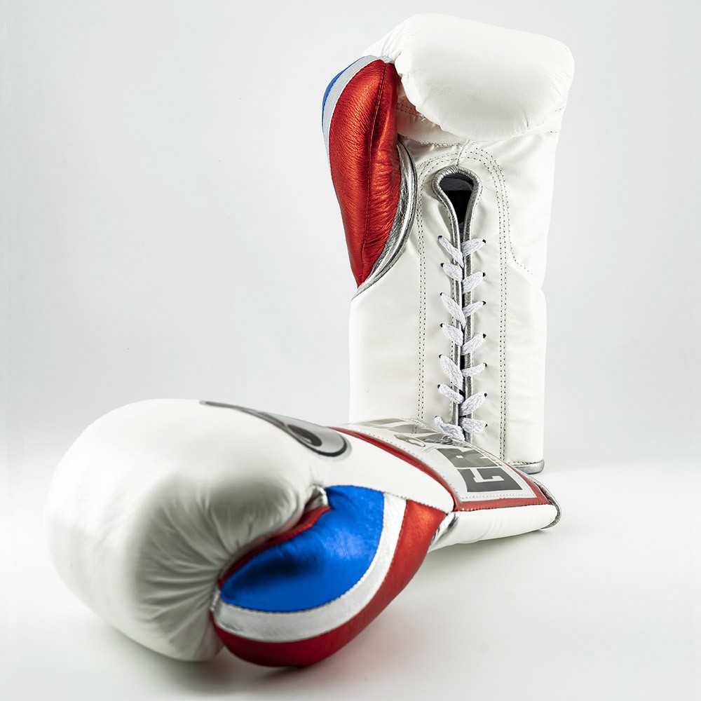 Găng tay boxing GRANT CUSTOM PRO MOVIE GLOVESCREED 2WHITE/METALLIC