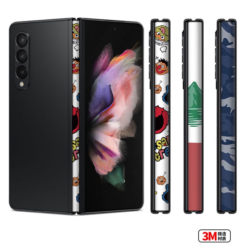 Watercolor hinge skin samsung galaxy z fold 5 side skin hinge protector