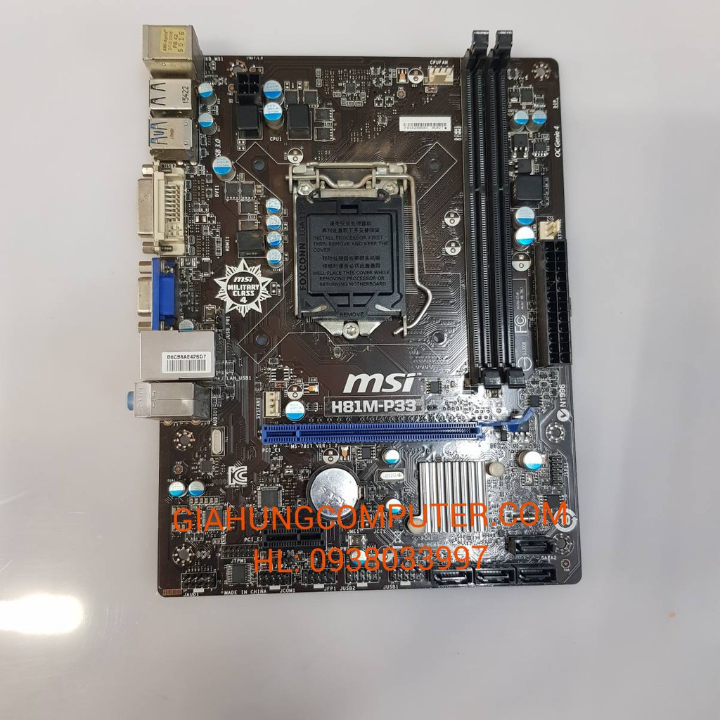 Mainboard MSI H81MP33 BH 1 tháng Shopee Việt Nam
